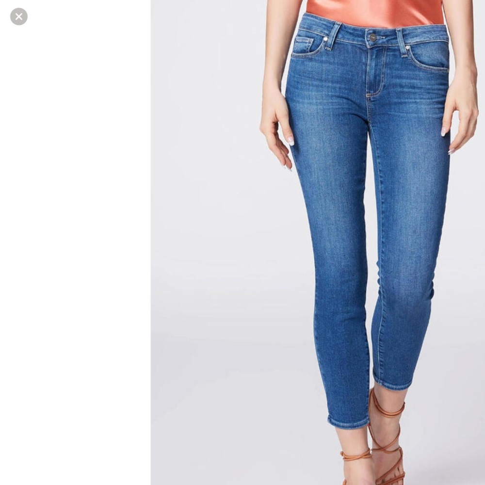 Paige‎ Jeans Women's 27 Verdugo Crop Forever Medium Wash Blue
